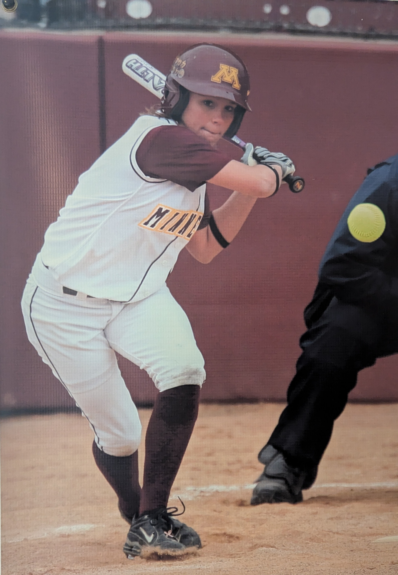 Bethany Loether batting for the Minnesota Gophers